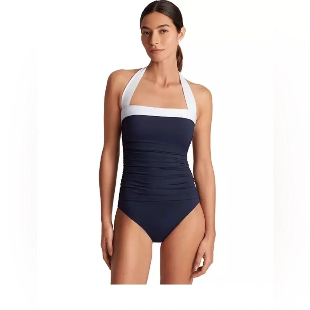 NWT Lauren Ralph Lauren Bel Air One-Piece Swimsuit size 12